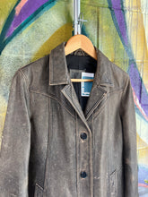 Load image into Gallery viewer, Vintage Leather Brown Blazer
