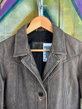 Load image into Gallery viewer, Vintage Leather Brown Blazer
