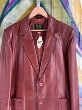 Load image into Gallery viewer, Vintage 1970s Golden State Maroon Leather Jacket
