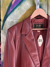 Load image into Gallery viewer, Vintage 1970s Golden State Maroon Leather Jacket
