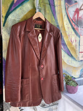 Load image into Gallery viewer, Vintage 1970s Golden State Maroon Leather Jacket
