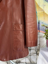 Load image into Gallery viewer, Vintage 1970s Golden State Maroon Leather Jacket
