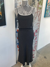 Load image into Gallery viewer, Polka Dot Maxi Dress w/ Lace Details
