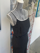 Load image into Gallery viewer, Polka Dot Maxi Dress w/ Lace Details
