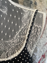 Load image into Gallery viewer, Polka Dot Maxi Dress w/ Lace Details
