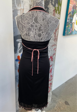 Load image into Gallery viewer, Pink Trimmed Midi Dress
