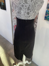 Load image into Gallery viewer, Strapless Pinstripe Midi Dress
