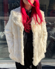 Load image into Gallery viewer, Vintage White Fur Coat
