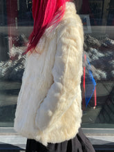 Load image into Gallery viewer, Vintage White Fur Coat
