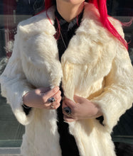 Load image into Gallery viewer, Vintage White Fur Coat
