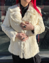 Load image into Gallery viewer, Vintage White Fur Coat
