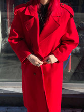 Load image into Gallery viewer, Red Wool Doublebreasted Overcoat
