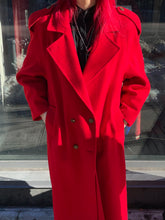 Load image into Gallery viewer, Red Wool Doublebreasted Overcoat
