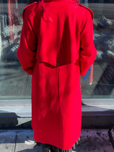 Load image into Gallery viewer, Red Wool Doublebreasted Overcoat
