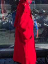 Load image into Gallery viewer, Red Wool Doublebreasted Overcoat
