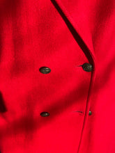 Load image into Gallery viewer, Red Wool Doublebreasted Overcoat
