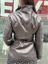 Load image into Gallery viewer, Marc NY Belted Leather Jacket
