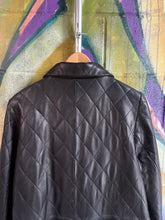 Load image into Gallery viewer, Vintage LNR Quilted Black Leather Jacket
