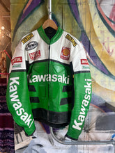 Load image into Gallery viewer, Vintage Kawasaki Racing Moto Jacket
