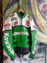 Load image into Gallery viewer, Vintage Kawasaki Racing Moto Jacket
