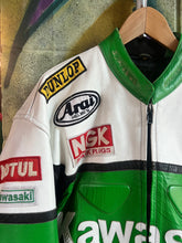 Load image into Gallery viewer, Vintage Kawasaki Racing Moto Jacket
