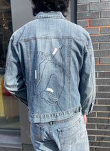 Load image into Gallery viewer, Hand Drawn Denim Jacket
