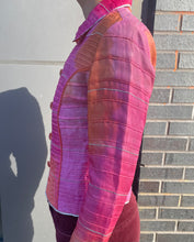 Load image into Gallery viewer, Anage Silk Ruffle Buton Up
