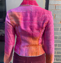 Load image into Gallery viewer, Anage Silk Ruffle Buton Up
