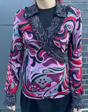 Load image into Gallery viewer, Y2K Printed Surplice Top
