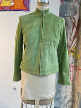 Load image into Gallery viewer, Valerie Stevens Mock Neck Suede Jacket
