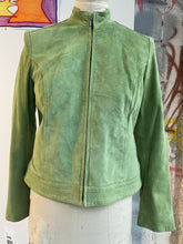 Load image into Gallery viewer, Valerie Stevens Mock Neck Suede Jacket
