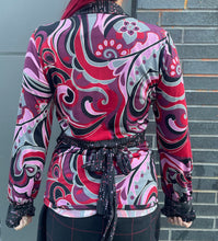 Load image into Gallery viewer, Y2K Printed Surplice Top
