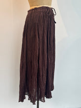 Load image into Gallery viewer, Brown Flowy Maxi Skirt
