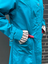 Load image into Gallery viewer, 80s Aurora International Blue Trench
