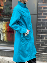 Load image into Gallery viewer, 80s Aurora International Blue Trench
