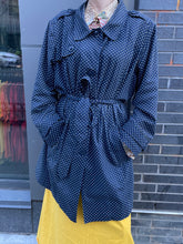 Load image into Gallery viewer, Polka Dot London Fog Trenchcoat
