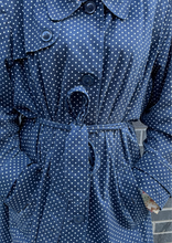 Load image into Gallery viewer, Polka Dot London Fog Trenchcoat
