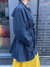 Load image into Gallery viewer, Polka Dot London Fog Trenchcoat
