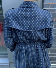 Load image into Gallery viewer, Polka Dot London Fog Trenchcoat

