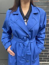 Load image into Gallery viewer, Cobalt Blue London Fog Trench
