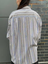 Load image into Gallery viewer, Up-cycled Striped Button Down by SADBSH
