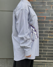 Load image into Gallery viewer, Custom SADBSH Grey Stripe NY Button Up
