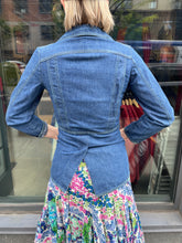 Load image into Gallery viewer, 80s Denim Contrast Stitch Blazer

