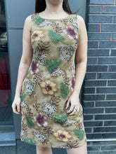Load image into Gallery viewer, 90s Sequin &amp; Sheer Floral Dress
