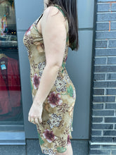 Load image into Gallery viewer, 90s Sequin &amp; Sheer Floral Dress
