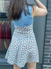 Load image into Gallery viewer, 90s Denim &amp; Floral Mini Dress
