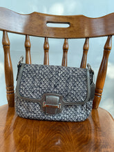 Load image into Gallery viewer, Coach Grey Snakeskin Print Bag
