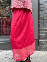 Load image into Gallery viewer, Vintage Satin Slip Skirt
