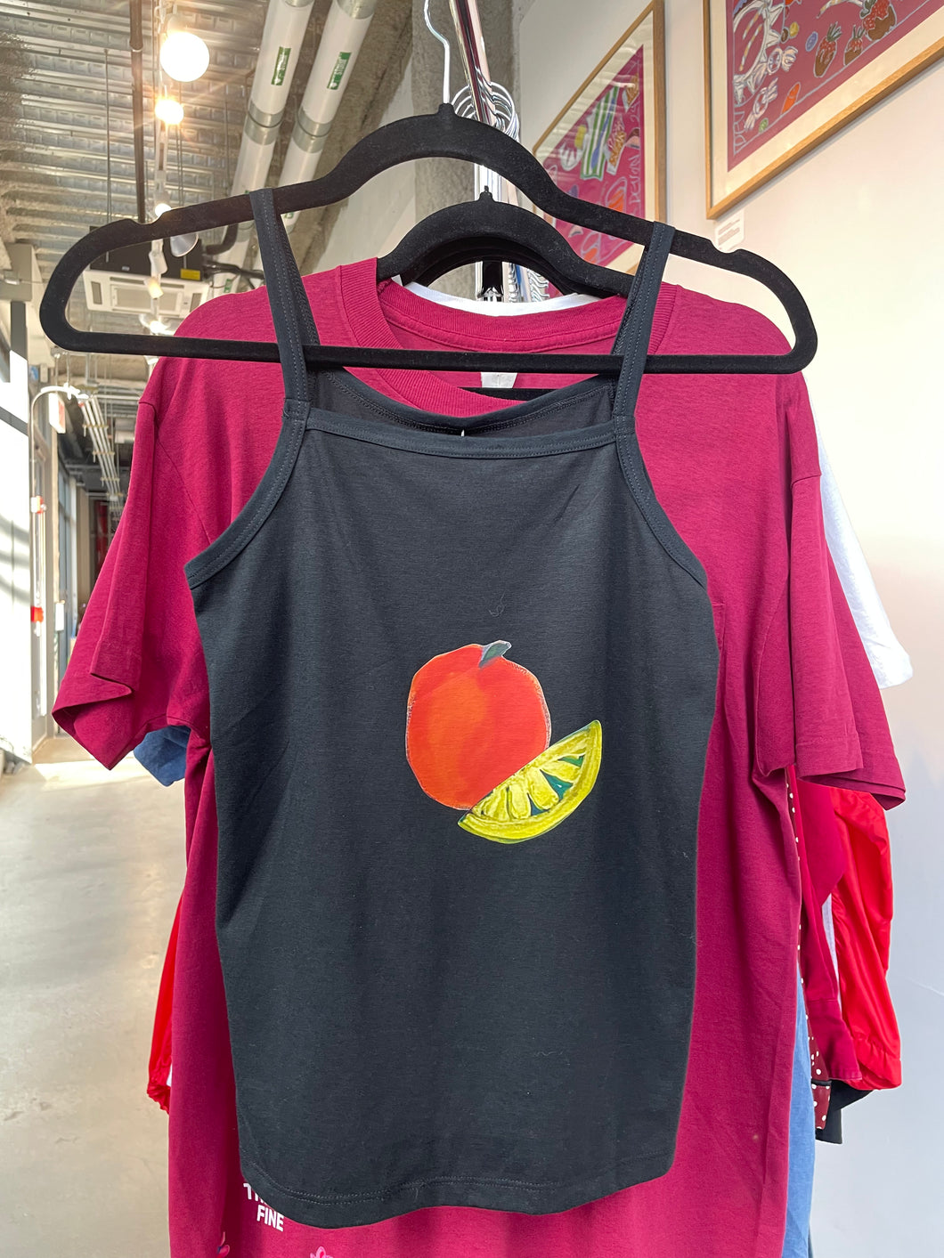 Devon Fruit Black Tank