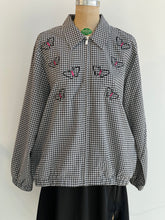 Load image into Gallery viewer, 90s Gingham Butterfly Zip-Up
